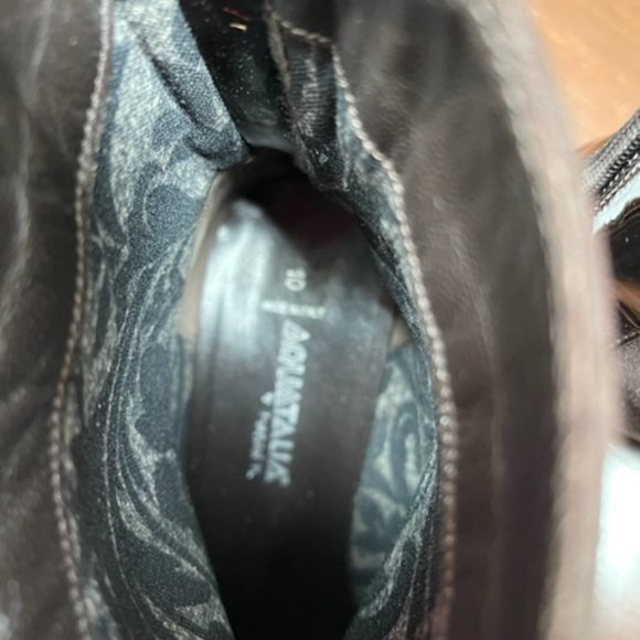 Gorgeous Aquatalia fashion boots-suede and patent leather- size 10 - Picture 8 of 11